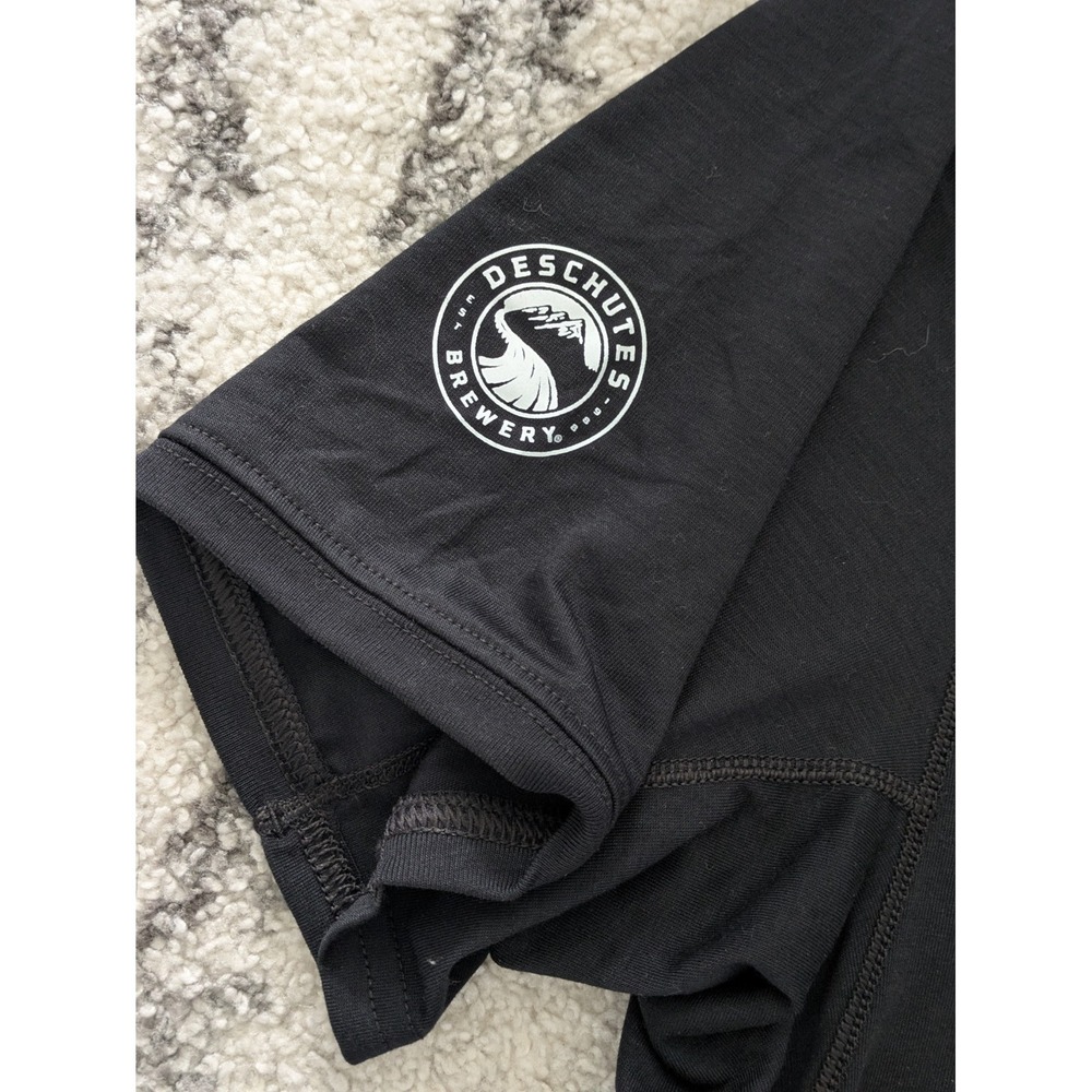Brooks Distance‎ Graphic Tee Shirt Black Run Hoppy Beer Can Deschutes Brewery M - Picture 3 of 7